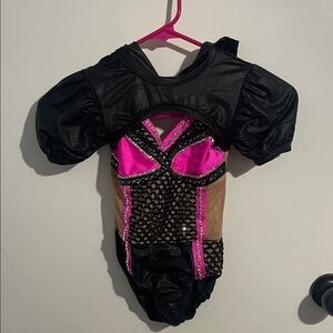 Black and Pink Dance Bold Jazz Costume